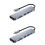 Set Of 2 Type C 6-In-1 Hub Adapter Multifunction 5