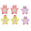 12Pièces Douche Bébé Mignon Coton Durable Mix 11