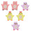 12Pièces Douche Bébé Mignon Coton Durable Mix 9