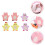 12Pièces Douche Bébé Mignon Coton Durable Mix 8