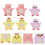 12Pièces Douche Bébé Mignon Coton Durable Mix 10