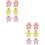 12Pièces Douche Bébé Mignon Coton Durable Mix 6
