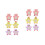 12Pièces Douche Bébé Mignon Coton Durable Mix 4