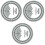 3Pcs Turntable Strobe Disc For Calibration 5