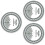 3Pcs Turntable Strobe Disc For Calibration 8