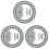 3Pcs Turntable Strobe Disc For Calibration 4