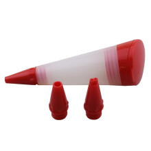2pcs Silicone Cream Decorating Pen Piping Syringe Diy Squeezing Cream