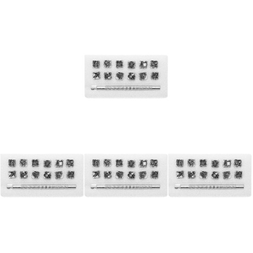 4 Sets Stamping Equipment Craft Tool Pattern Stamps 1