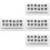 4 Sets Stamping Equipment Craft Tool Pattern Stamps 6