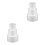 6 Pcs Cake Dummy Models Fake Decor Triple Tier Wedding Rounds White 3