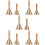 10 Pcs Small Bell With Wooden Handle For School Restaurant Decor 8