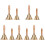 10 Pcs Small Bell With Wooden Handle For School Restaurant Decor 2