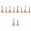 10 Pcs Small Bell With Wooden Handle For School Restaurant Decor 4