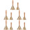 10 Pcs Small Bell With Wooden Handle For School Restaurant Decor 6