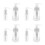 8 Pcs Powder Spray Bottle For Baking And Cake Decoration 4