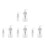 8 Pcs Powder Spray Bottle For Baking And Cake Decoration 7