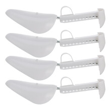 4 Pairs Adjustable Plastic Shoe Trees For Men Dress Shoes And Sneakers