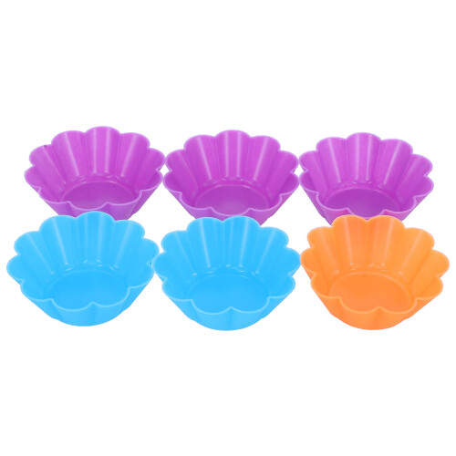 3 Pieces Foil Cupcake Cases Silicone Mold Non-Stick Molds