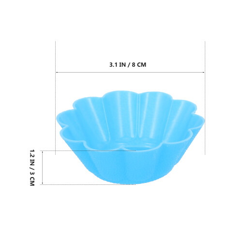3 Pieces Foil Cupcake Cases Silicone Mold Non-Stick Molds 2