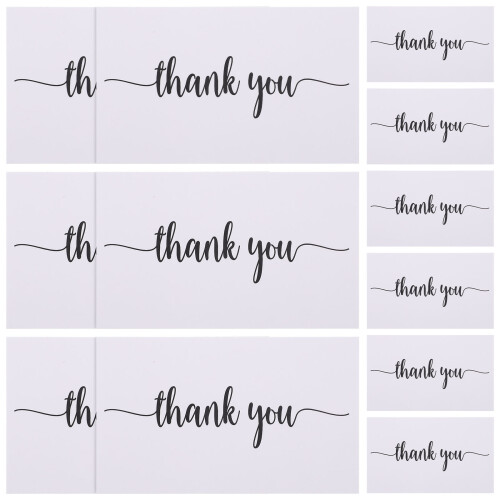 450 Pcs Multi-Function Thank You Cards Coated Paper For 2