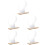 5 Sets Acrylic Makeup Mirror With Wooden Stand 8