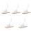 5 Sets Acrylic Makeup Mirror With Wooden Stand 5