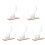 5 Sets Acrylic Makeup Mirror With Wooden Stand 4