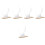 5 Sets Acrylic Makeup Mirror With Wooden Stand 6