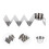 3 Sets Taco Stand Pancakes Desktop Stainless Steel 10