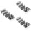 3 Sets Taco Stand Pancakes Desktop Stainless Steel 6