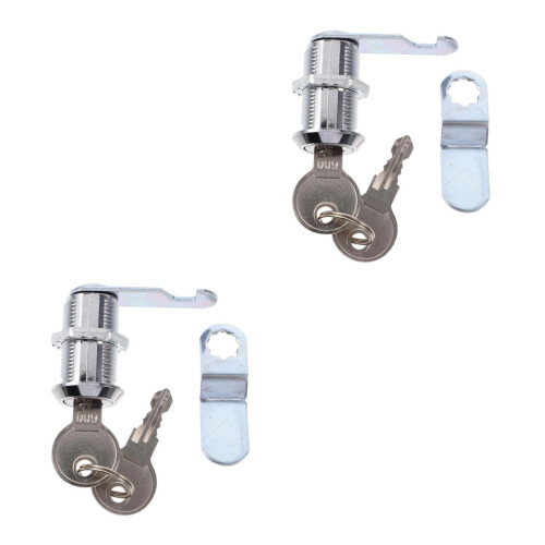 2 Count Key Lock For Cupboard Doors Rv Locks Storage Cabinet Cam With 1