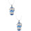 2Pcs Copper Column Hollow Aromatherapy Pendant Solid Holder 7