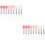 18 Pcs Portable Silicone Lip Brush And Applicator Makeup Brushes 6