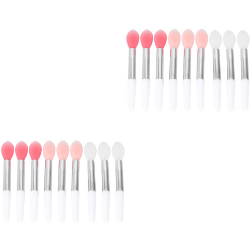18 Pcs Portable Silicone Lip Brush And Applicator Makeup Brushes 2