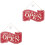 2Pièces Signal Porte Ouverte Fermée Rouge Bois Élégante Durable 3