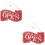 2Pièces Signal Porte Ouverte Fermée Rouge Bois Élégante Durable 6
