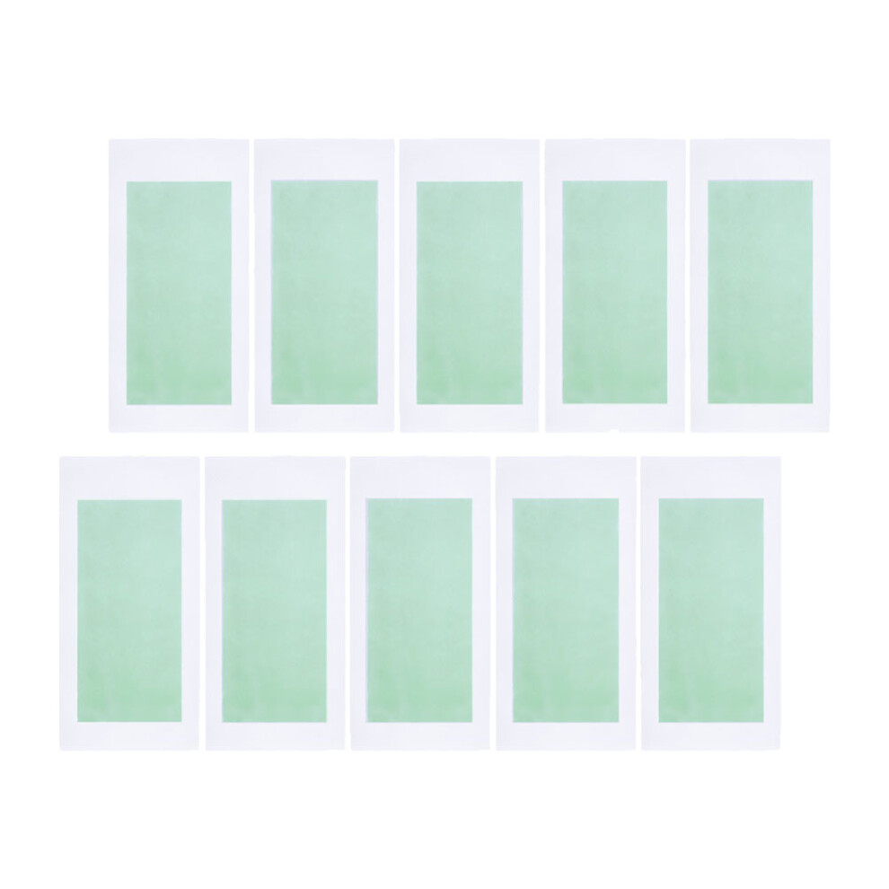 Totority Light/Green 10Pcs Disposable Body Hair Removal Wax Papers