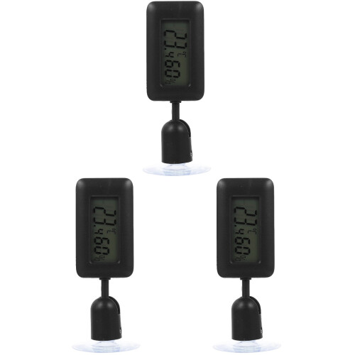 3 Pack Panty Kit Reptile Hygrometer Fish Tank Thermometer Compact 1