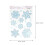 8 Pcs Christmas Window Clings Snowflake Decal Stickers 10