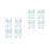 8 Pcs Christmas Window Clings Snowflake Decal Stickers 6