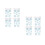 8 Pcs Christmas Window Clings Snowflake Decal Stickers 9