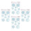 8 Pcs Christmas Window Clings Snowflake Decal Stickers 2
