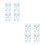 8 Pcs Christmas Window Clings Snowflake Decal Stickers 8