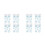 8 Pcs Christmas Window Clings Snowflake Decal Stickers 5