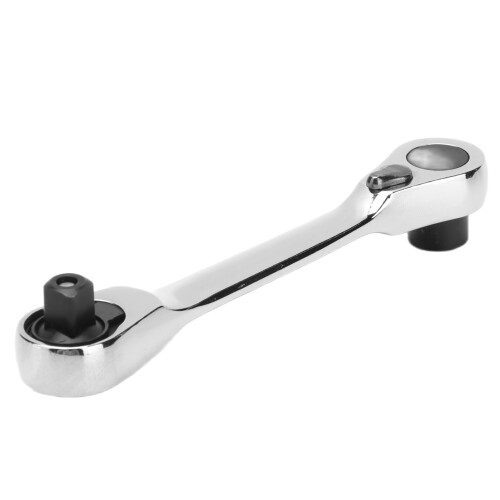 1/4in Ratchet Socket Wrench Double Headed Lightweight Multifunctional 2