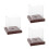 3Pcs Clear Baseball Storage Case with Stylish Wooden Base for Display 7