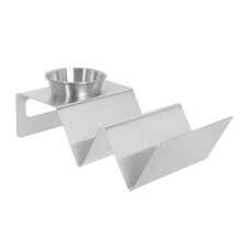 2 Sets Tortilla Stand Pot Truck Grill Holder Tortillas Corn Silver