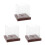 3Pcs Clear Baseball Storage Case with Stylish Wooden Base for Display 10