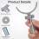 3 Pcs Fixing Brackets Stair Post Fitting Kit Gates Accessory Door 6