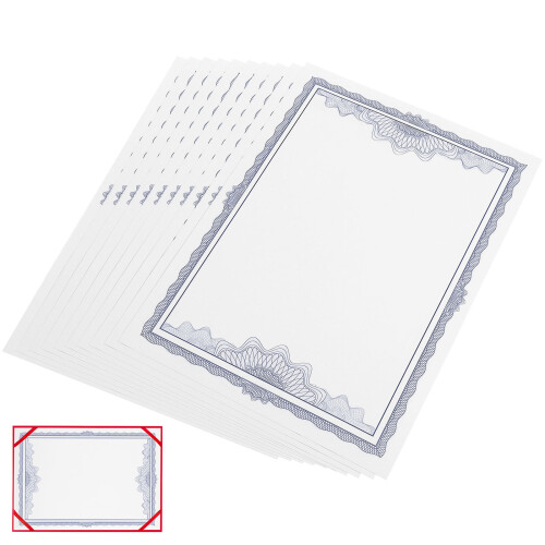 40 Pcs Blank Writable Printable Certificate Paper For Office Use